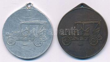 DN "Gépkocsi Nyeremény-Takarékbetétkönyv - 5 és 10 ezer Forint" bronz és Al érem (2xklf, 3...