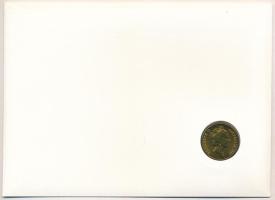 Ausztrália 1985. 1$ Al-Br "A Dollár 10. évfordulós kiadása" érme felbélyegzett borítékban,...