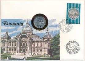 Románia 1966. 1L felbélyegzett borítékban, bélyegzéssel, német nyelvű leírással T:UNC Romania 1966. 1 Leu in envelope with stamp and cancellation, with German description C:UNC