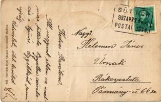 1937 Süttör (Fertőd), Római katolikus templom. Horváth Dori Sándor kereskedő kiadása + "POSTAI ...