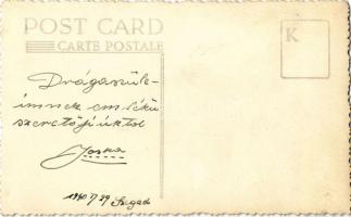 1940 Szeged, magyar katona lövészbojttal és bajonettel. Foto Simonyi Szeged, photo