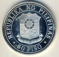 Fülöp-szigetek 1979. 50P Ag "Nemzetközi gyermekév" T:PP