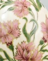 Zsolnay Exclusive virágmintás váza, jelzéssel, hibátlan, m: 26 cm