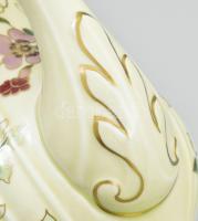 Zsolnay pillangó mintás 6 személyes mokkás készlet. Kézzel festett, jelzett, minimális kopással