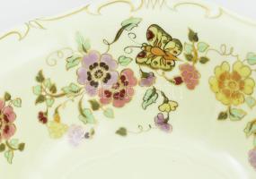 Zsolnay pillangó mintás 6 személyes kompótos készlet. Kézzel festett, jelzett, hibátlan
