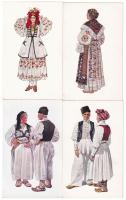 11 db régi horvát népviseletes képeslap / 11 pre-1945 Croatian folklore postcards (Vladimir Kirin)