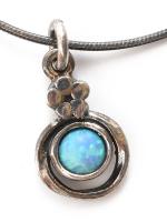 Ezüst(Ag) kígyó nyaklánc függővel, jelzett, h: 42 cm, bruttó: 5,1 g