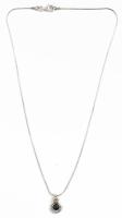 Ezüst(Ag) kígyó nyaklánc függővel, jelzett, h: 42 cm, bruttó: 5,1 g