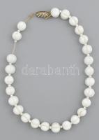 Porcelángömbökből álló antik nyaklánc 38 cm