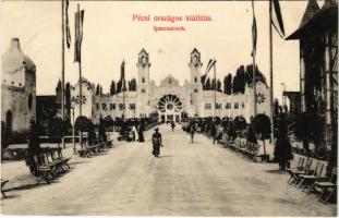 1907 Pécs, Országos kiállítás, Iparcsarnok. Jelfy Gyula felvétele