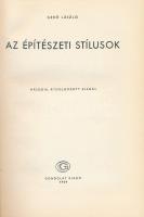 Gerő László: Ismerjük meg... Az építészeti stílusok-at. Bp., 1959, Gondolat. Első kiadás. Kiadói egé...