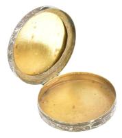 Ezüst (Ag) pudrié, jelzett, 26,3 g, d: 5 cm