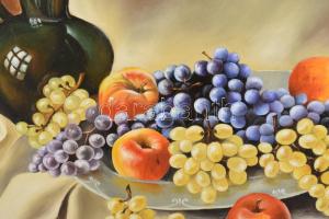 Suri jelzéssel: Csendélet. Olaj, vászon. Dekoratív fakeretben. 60x80 cm