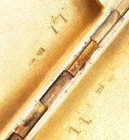 Ezüst (Ag) cigarettatárca, jelzett, 125 g, 10,5x7,5 cm