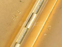 Ezüst (Ag) cigarettatárca, jelzett, a fedél nem záródik teljesen, 107 g, 9,5x7,5 cm