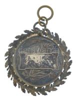 DN Jelzett Ag vívó díjérem füllel, "SGA" gyártói jelzéssel (14,18g/0.800/~39mm) T:XF patin...