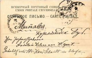 1901 Moscow, Moscou; Tzarine des cloches, Vue generale de Moscou avec la maison des enfants trouves,...