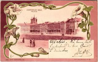 1903 Saint Petersburg, Petrograd, Leningrad; Zsarskoje Selo, Palais / Catherine Palace. Otto Kirchner Art Nouveau, floral, litho (EK)