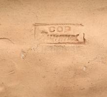 Hummel kerámia falikép, jelzett, kopással, 12,5x13,5 cm