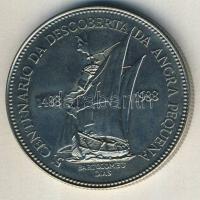 Német Délnyugat-Afrika 1988. "Lüderitzbucht-Bartolomeo Dias hajója" ffém emlékérem T:BU