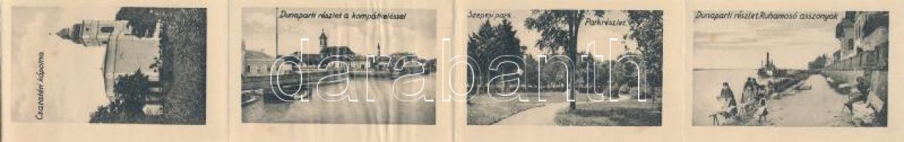 Mohács, Sokác népviselet, folklór. Leporellolap 10 kis képpel (Rb)