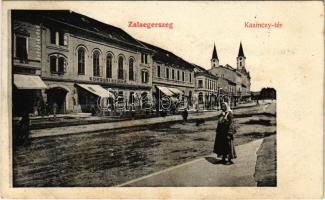 1908 Zalaegerszeg, Kazinczy tér, Korona Szálló. Gyarmati Vilmos kiadása (EK)