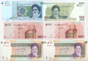 Irán DN (2010-2022) 20.000R + 50.00R (2db) + 100.000R + 500.000R (2db) T:UNC Iran ND (2010-2022) 20.000 Rials + 50.000 Rials (2pcs) + 100.000 Rials + 500.000 Rials (2pcs) C:UNC