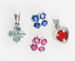 Ezüst(Ag) függő, 4 db, jelzett, bruttó: 3,5 g