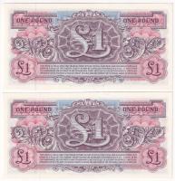 Nagy-Britannia / Katonai kiadás 1948. 1P fém biztonsági szállal (x) sorszámkövetők T:UNC
Great Brit...