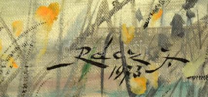 Rácz J jelzéssel: Tanya. Olaj, vászon. Dekoratív fakeretben, 60x80 cm