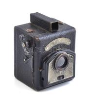 cca 1950 Altissa Box fényképezőgép, Altissar Periskop 1:8 objektívvel, eredeti bőr tokjában, megvise...