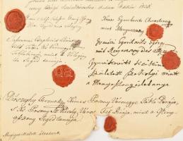 1835 ivánczi Gyurkovics György táblabíra lánya Krisztina és vitézlő felsőszelestei Guary István közö...