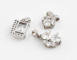 Ezüst(Ag) függő és medál, 3 db, jelzett, bruttó: 5,8 g