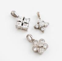 Ezüst(Ag) függő és medál, 3 db, jelzett, bruttó: 4,1 g