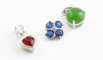 Ezüst(Ag) függő, 3 db, jelzett, bruttó: 3,5 g