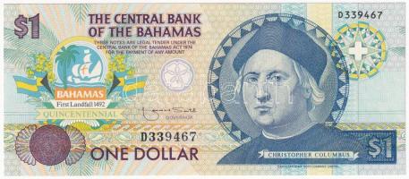 Bahamák 1992. 1$ Kolombusz T:AU Bahamas 1992. 1 Dollar Colombus C:AU Krause 50.