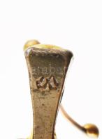 2 darab csiga, fém, jelzett, szép állapotban, 8x6 cm