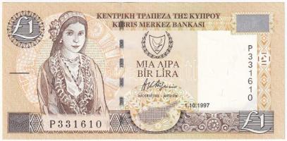 Ciprus 1997. 1P T:AU  Cyprus 1997. 1 Pound C:AU  Krause KM#57