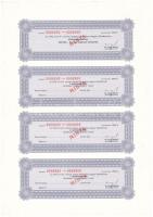 Budapest 1991. "Magyar Államkötvény" kötvény 100.000Ft-ról, "MINTA" felülbélyegz...