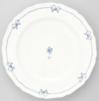 Alt-Wien nagy kínáló tál. Kézzel festett, jelzett, 1856 kis lepattanással 35 cm