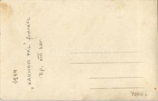 Budapest XIII. Karner Pál borbély és fodrász terem. photo