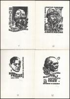 20 arckép. Fába metszette: Fery Antal. Debrecen, 1988. Kisgrafika barátok köre. 003 /500 15x18 cm Ki...