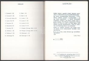 König Róbert: Cornwalltól Edinburghig 1987. Grafikai epigrammák. 20 db fametetszetet tartalmazó sors...