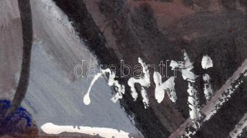 Bánfi jelzéssel: Ejina szigete. Olaj, karton. Dekoratív fakeretben. 32x41,5 cm