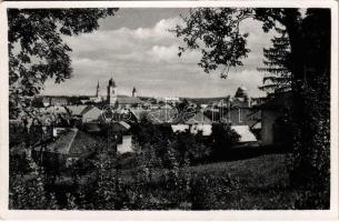 Losonc, Lucenec; látkép, zsinagóga / general view with synagogue