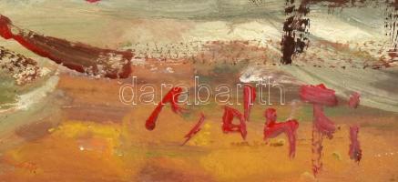 Bánfi jelzéssel: Műterembelső. Olaj, karton. Dekoratív fakeretben. 22x32 cm