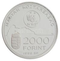 1998. 2000Ft Ag "WWF - Óvd a természetet" kapszulában T:PP kis fo. Adamo EM154