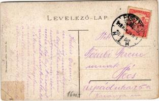 1918 Pöstyén, Piestany; Vágvölgy, híd / Waagtal / Povazie / Váh valley, bridge, spa (r)