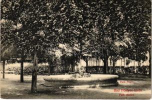 1911 Pöstyén, Piestany; Park részlet. Laufer Nándor kiadása / park, spa (EK)