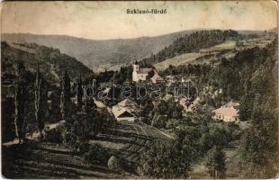 1915 Szklenófürdő, Sklené Teplice; látkép / general view, spa (fl)